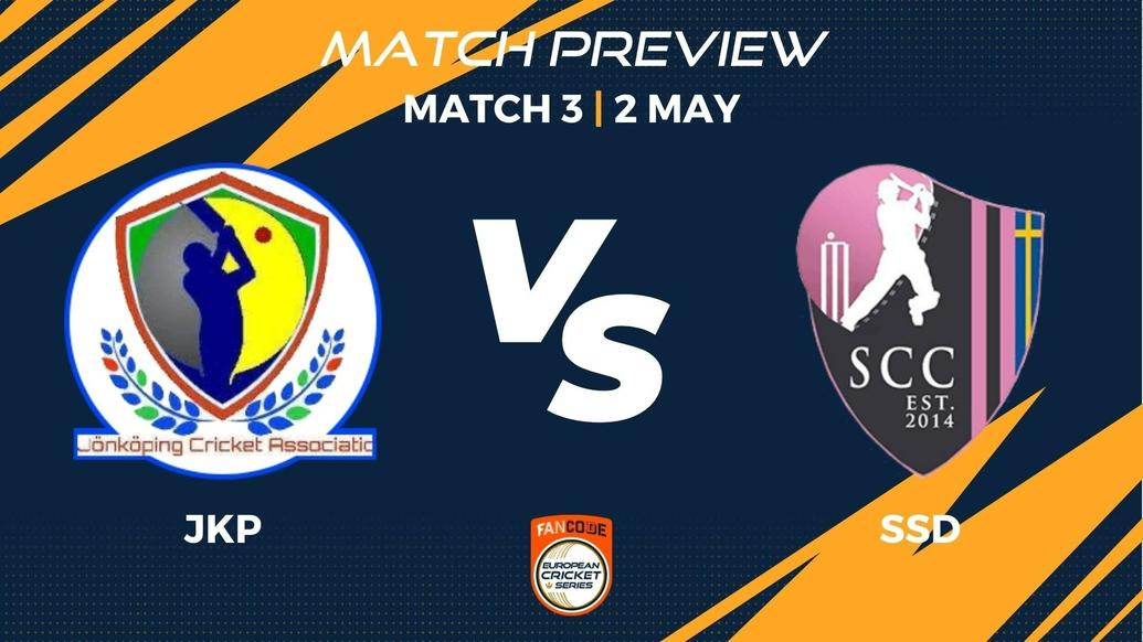 JKP vs SSD Preview | Match 3 – FanCode ECS Sweden Landskrona