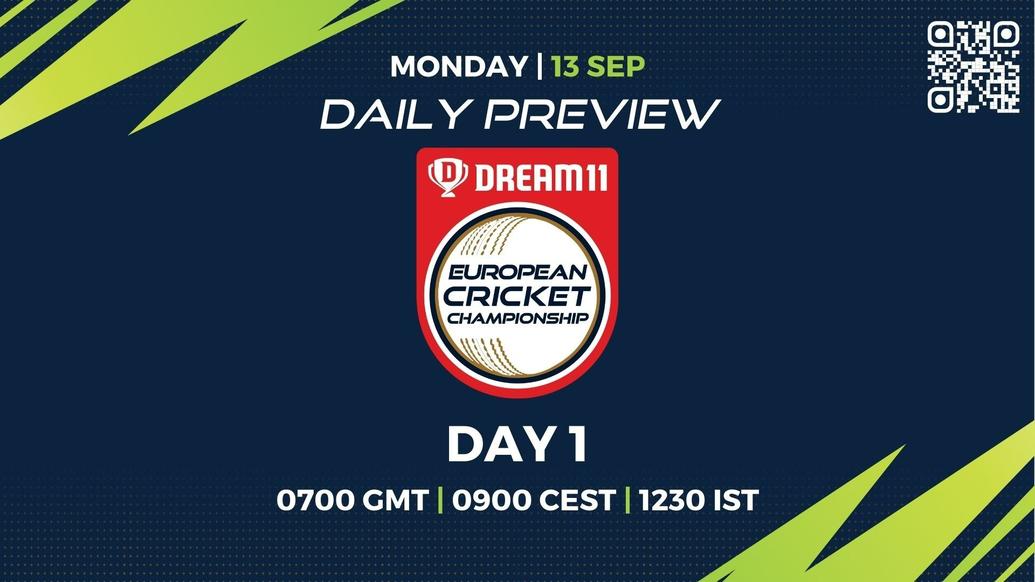 Day 1 PREVIEW: Dream11 European Cricket Championship – Matches 1 to 5 - T10 CRICKET LIVE