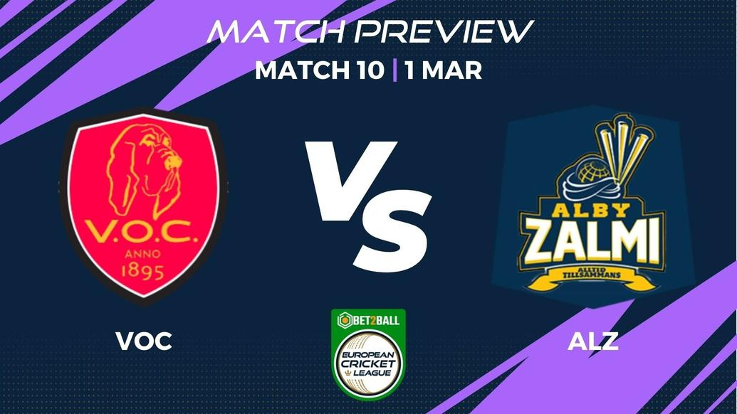 VOC vs ALZ Preview | Group D – Match 10 – Bet2Ball European Cricket League