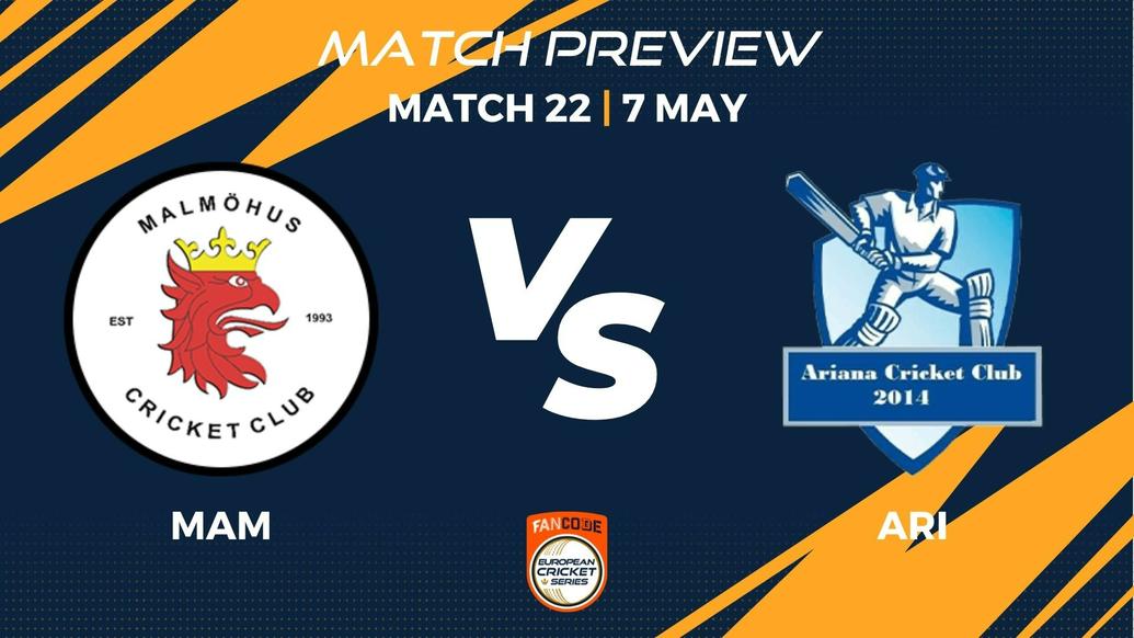 MAM vs ARI Preview | Match 22 – FanCode ECS Sweden Landskrona