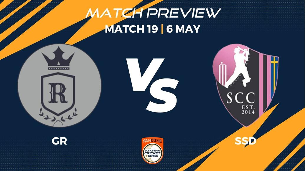 GR vs SSD Preview | Match 19 – FanCode ECS Sweden Landskrona