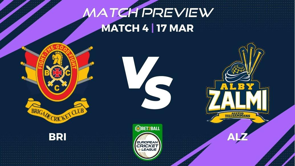 BRI vs ALZ Preview | Championship Week – Match 4 – Bet2Ball European Cricket League