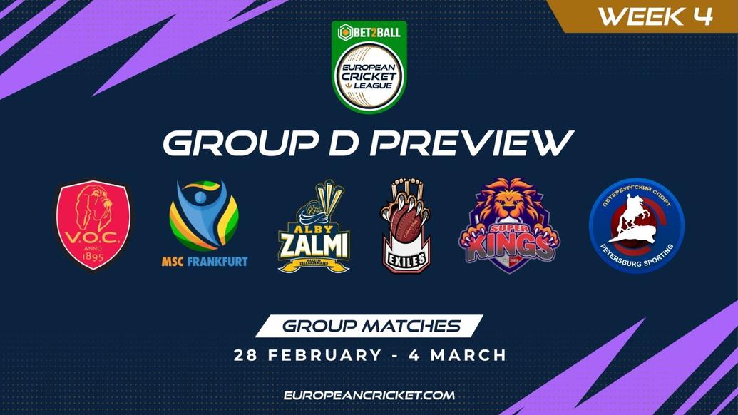 GROUP D PREVIEW - BET2BALL EUROPEAN CRICKET LEAGUE - ECL22