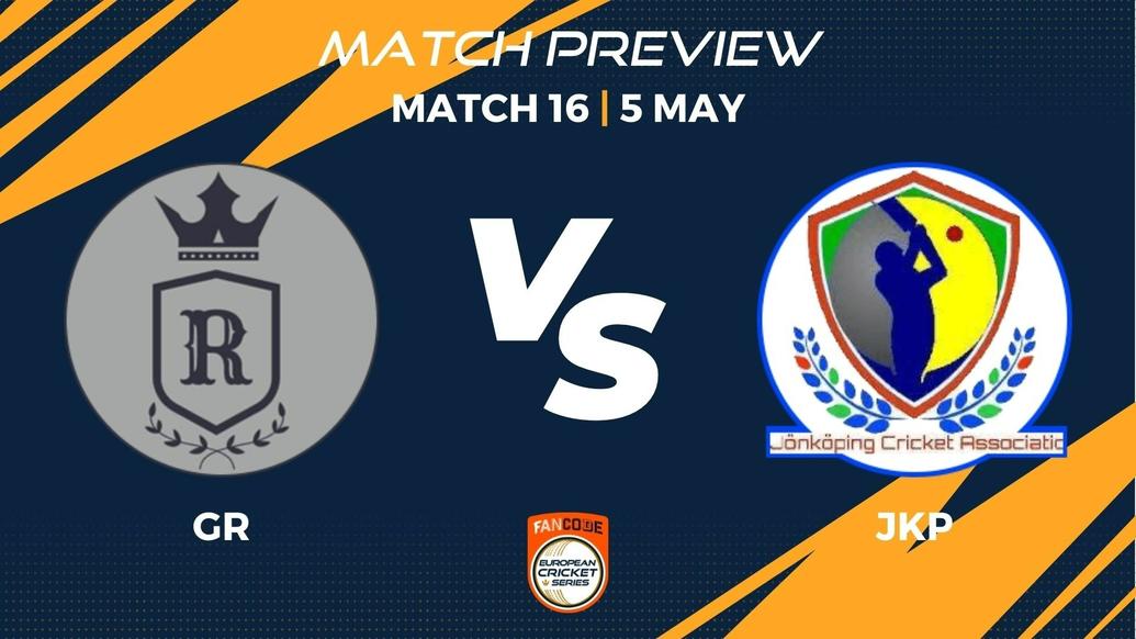 GR vs JKP Preview | Match 16 – FanCode ECS Sweden Landskrona