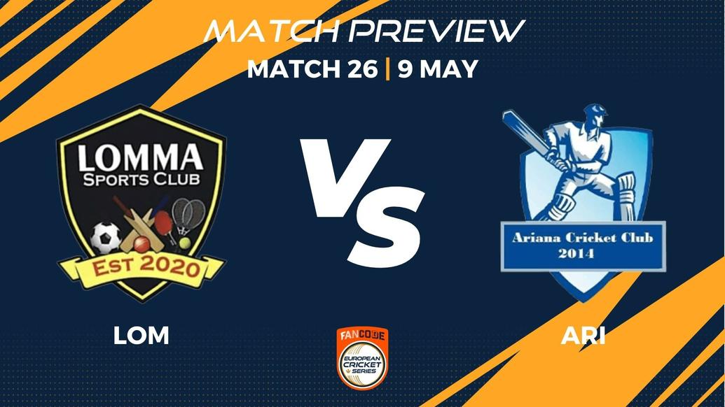 LOM vs ARI Preview | Match 26 – FanCode ECS Sweden Landskrona