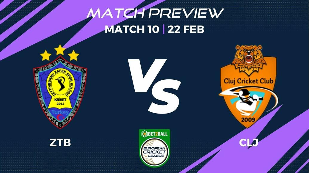 ZTB vs CLJ Preview | Group C – Match 10 – Bet2Ball European Cricket League