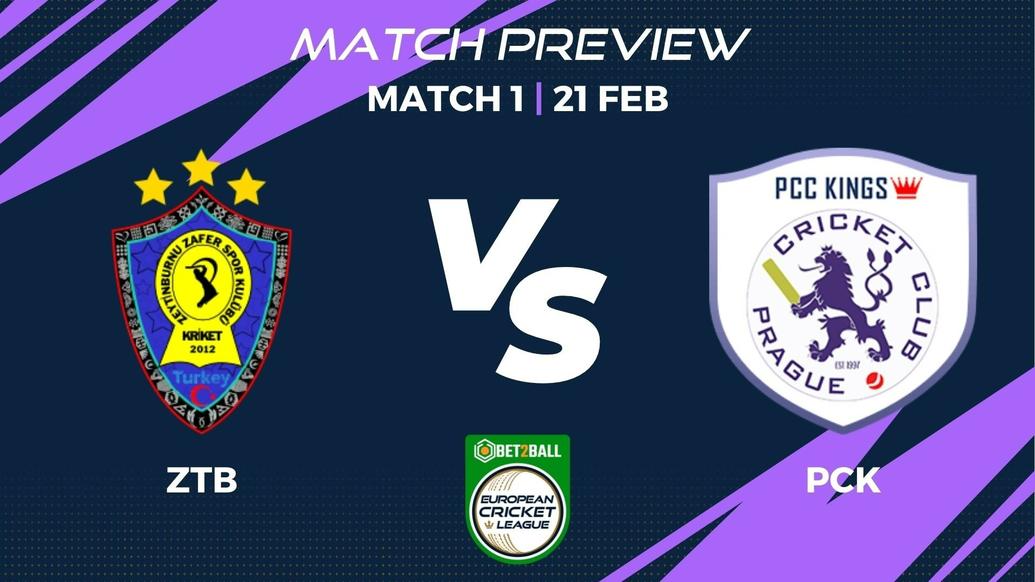 ZTB vs PCK Preview | Group C – Match 1 – Bet2Ball European Cricket League
