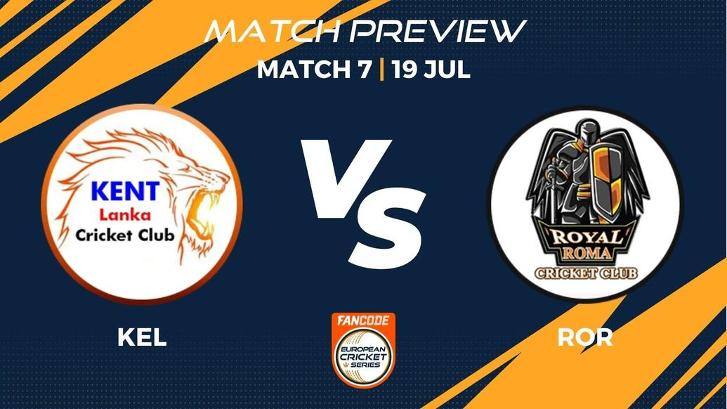 KEL vs ROR Preview | Match 7 – FanCode ECS Italy Rome