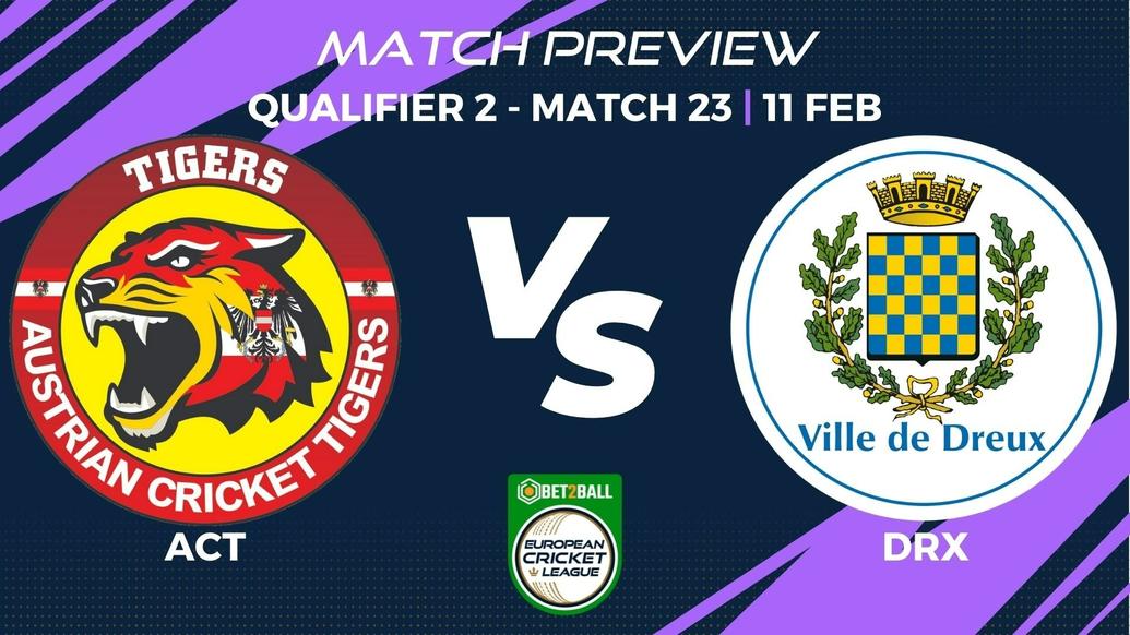 ACT vs DRX Preview | Group A – Qualifier 2, Match 23 – Bet2Ball European Cricket League