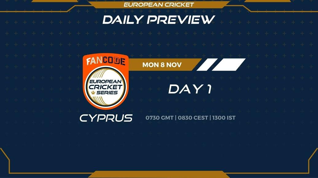 Day 1 PREVIEW: FanCode ECS Cyprus – Matches 1 to 4 - T10 CRICKET LIVE