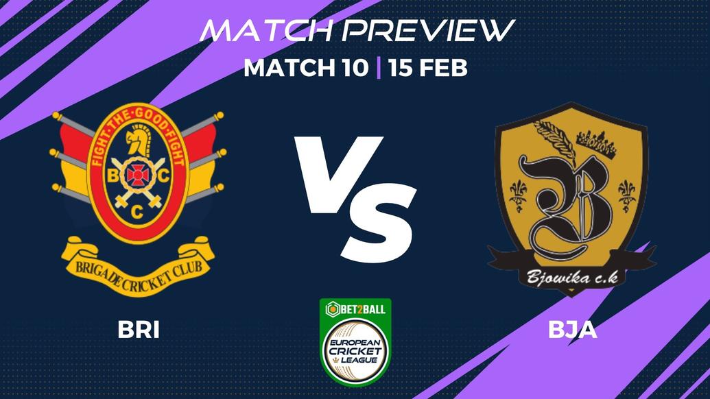 BRI vs BJA Preview | Group B – Match 10 – Bet2Ball European Cricket League