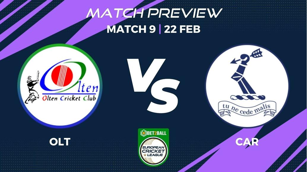 OLT vs CAR Preview | Group C – Match 9 – Bet2Ball European Cricket League