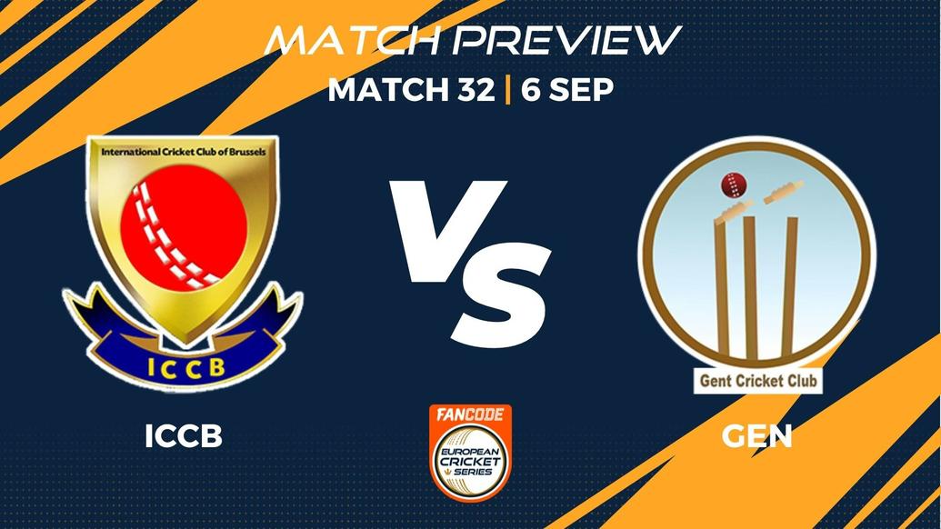ICCB vs GEN Preview | Match 32 – FanCode ECS Belgium