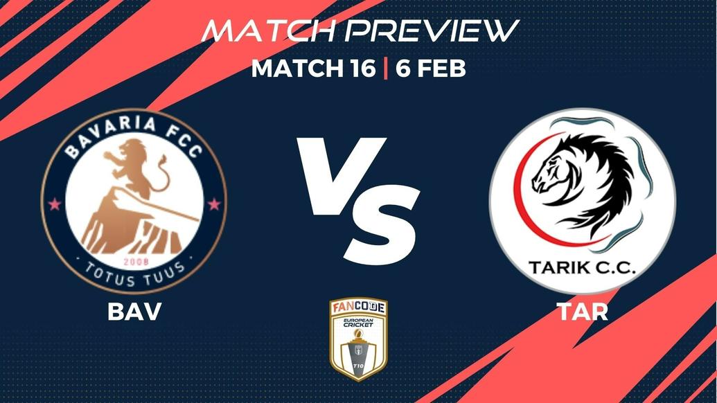 BAV vs TAR Preview | Match 16 - FanCode European Cricket T10 Gibraltar