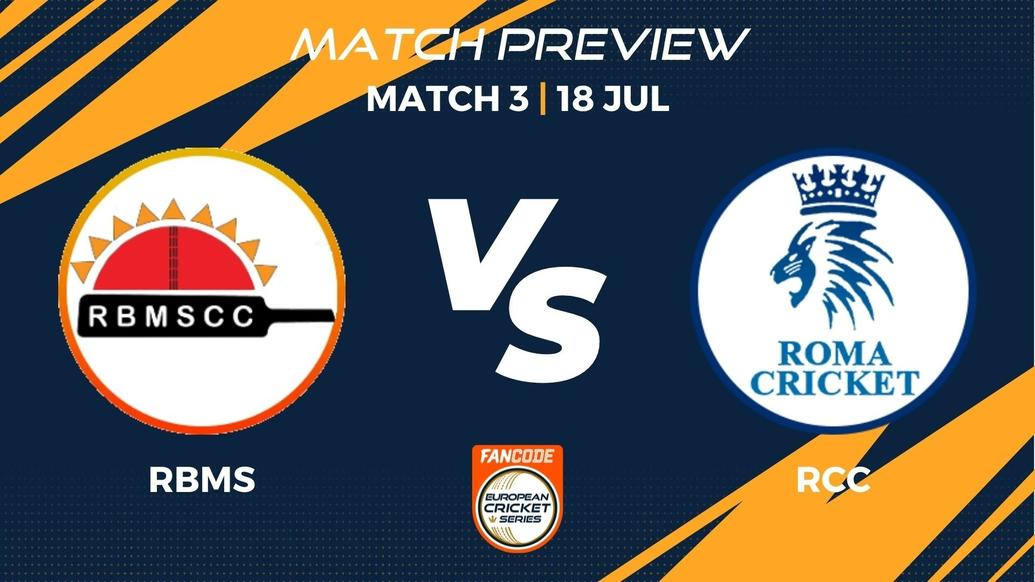 RBMS vs RCC Preview | Match 3 – FanCode ECS Italy Rome