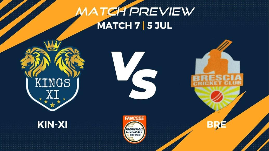 KIN-XI vs BRE Preview | Match 7 – FanCode ECS Italy Brescia