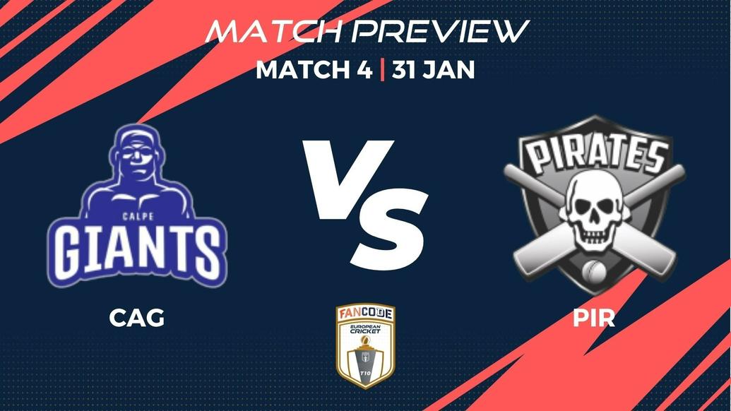 CAG vs PIR Preview | Match 4 - FanCode European Cricket T10 Gibraltar