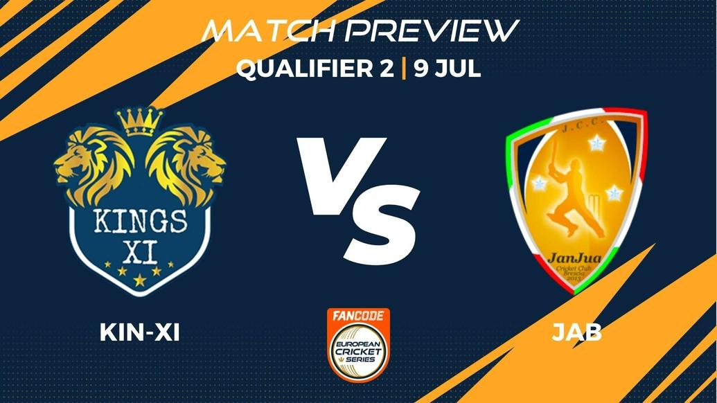 KIN-XI vs JAB Preview | Qualifier 2, Match 23 – FanCode ECS Italy Brescia
