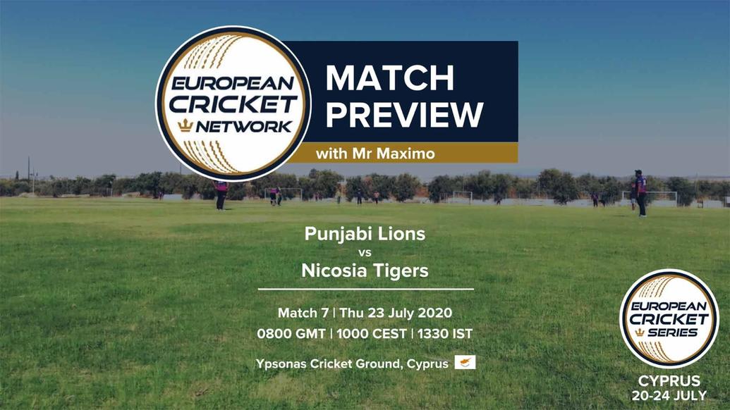PREVIEW: MATCH 07 – Punjabi Lions v Nicosia Tigers – European Cricket Series Cyprus