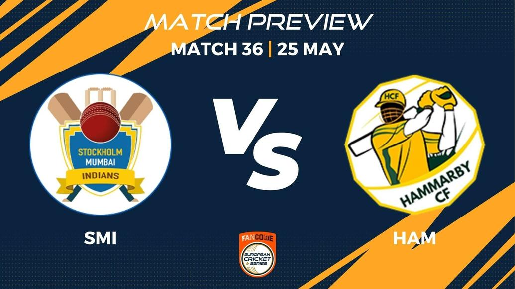 SMI vs HAM Preview | Match 36 – FanCode ECS Sweden Stockholm