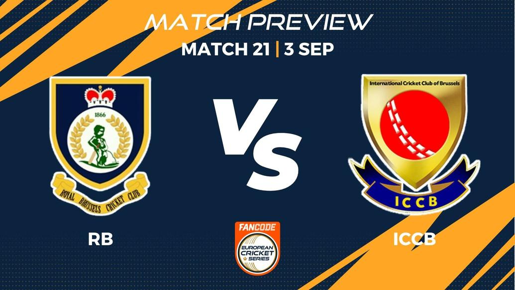 RB vs ICCB Preview | Match 21 - FanCode ECS Belgium
