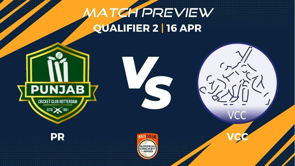 PR vs VCC Preview | Qualifier 2, Match 23 – FanCode ECS Netherlands