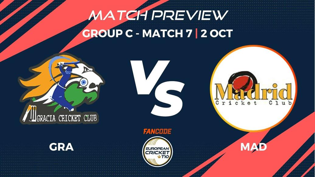 GRA vs MAD Preview | Group C, Match 7 – FanCode ECT10 Spain