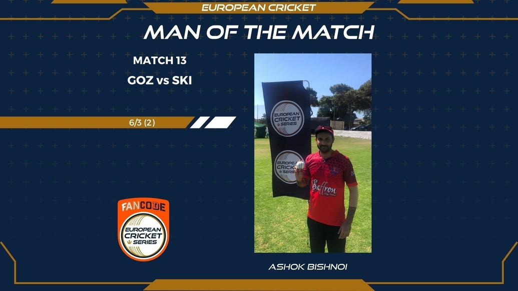 FanCode ECS Malta MVP Candidate - Ashok Bishnoi - Super Kings (SKI)