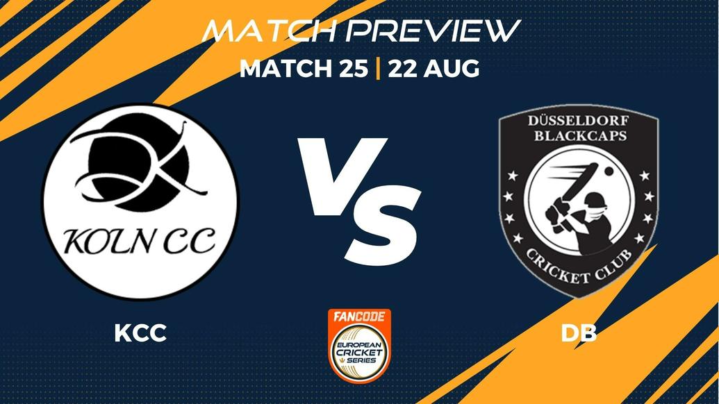 KCC vs DB Preview | Match 25 - FanCode ECS Germany, Krefeld