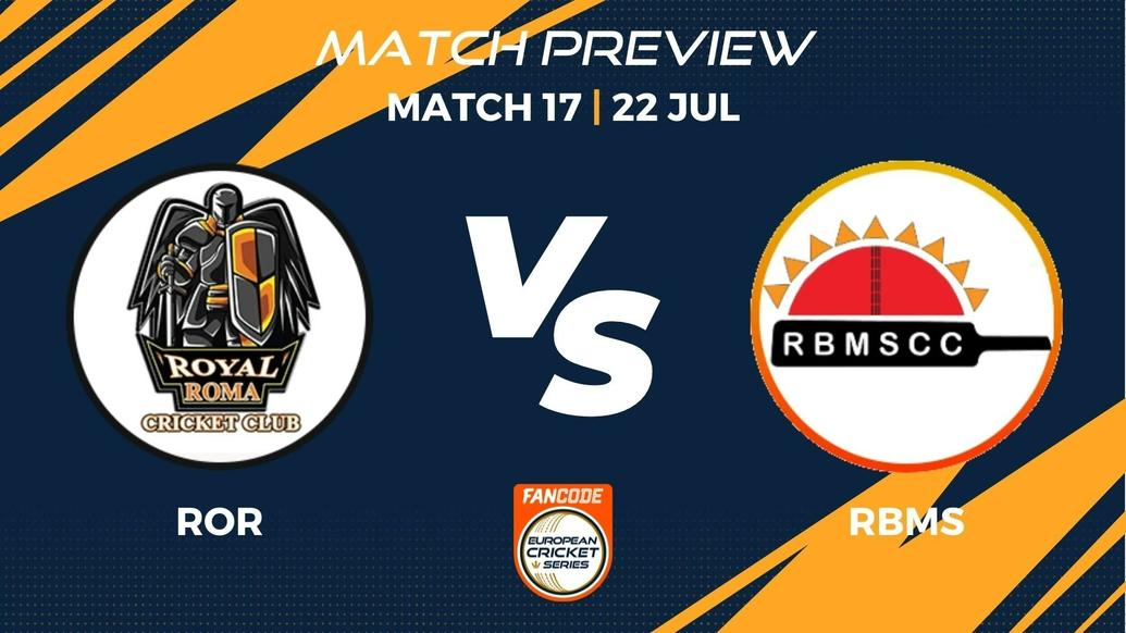ROR vs RBMS Preview | Match 17 - FanCode ECS Italy Rome