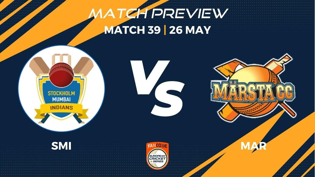 SMI vs MAR Preview | Match 39 – FanCode ECS Sweden Stockholm