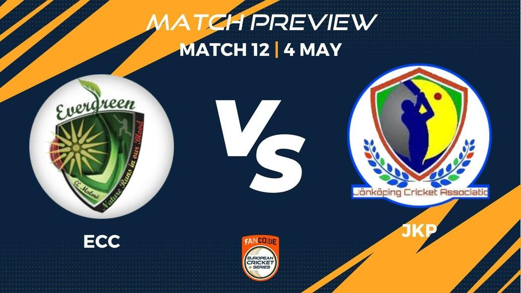 ECC vs JKP Preview | Match 12 – FanCode ECS Sweden Landskrona