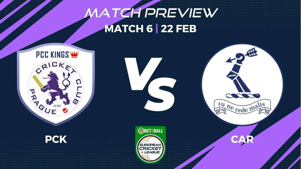 PCK vs CAR Preview | Group C – Match 6 – Bet2Ball European Cricket League