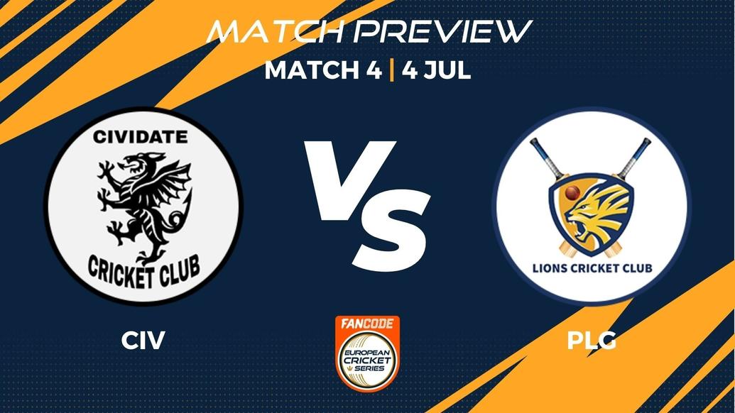 CIV vs PLG Preview | Match 4 – FanCode ECS Italy Brescia