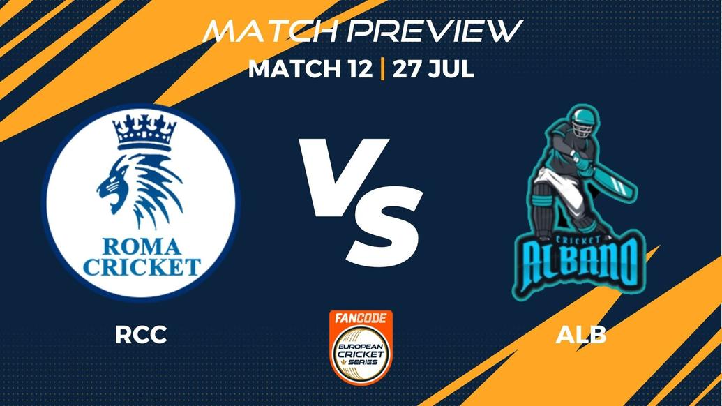 RCC vs ALB Preview | Match 12 – FanCode ECS Italy Super Series