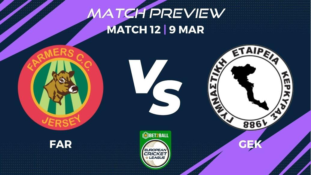FAR vs GEK Preview | Group E – Match 12 – Bet2Ball European Cricket League