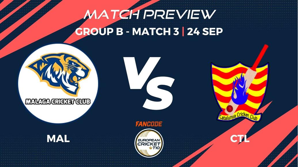 MAL vs CTL Preview | Group B, Match 3 – FanCode ECT10 Spain