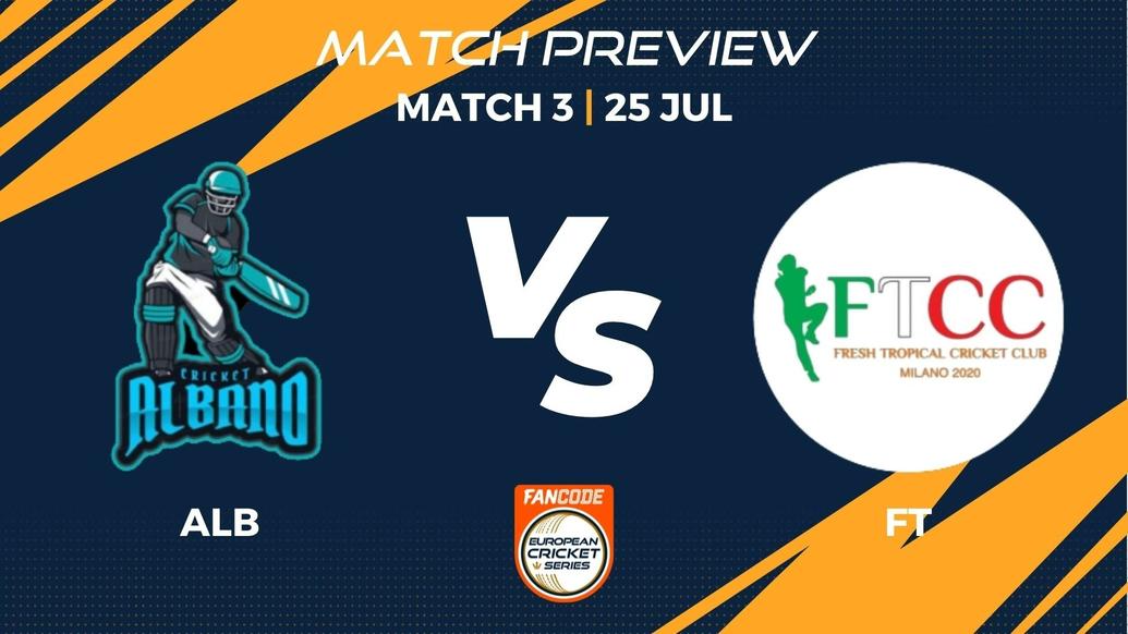 ALB vs FT Preview | Match 3 – FanCode ECS Italy Super Series
