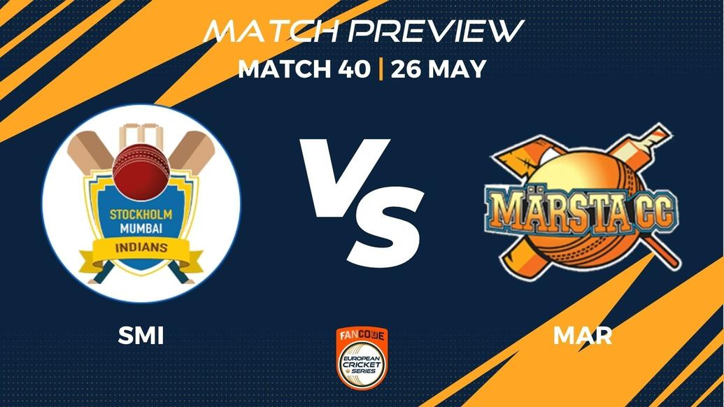 SMI vs MAR Preview | Match 40 – FanCode ECS Sweden Stockholm