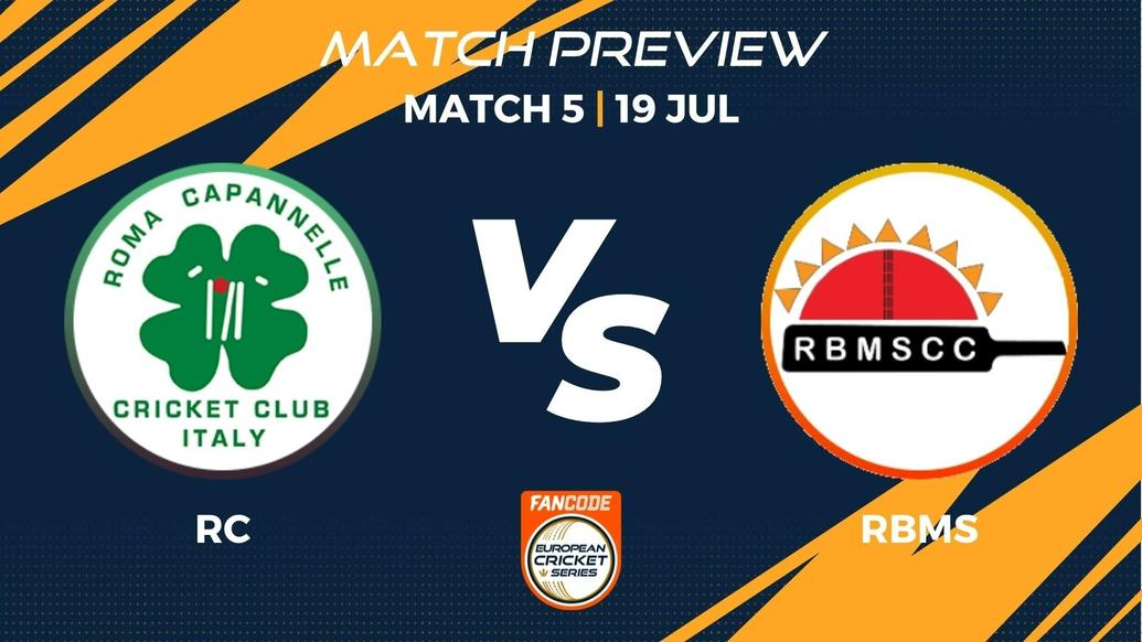 RC vs RBMS Preview | Match 5 - FanCode ECS Italy Rome