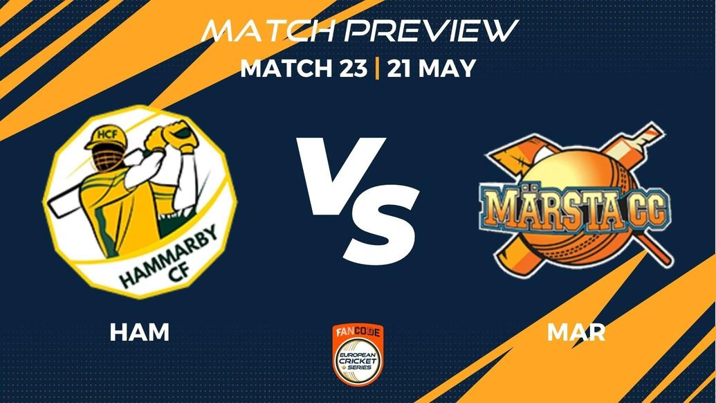 HAM vs MAR Preview | Match 23 – FanCode ECS Sweden Stockholm