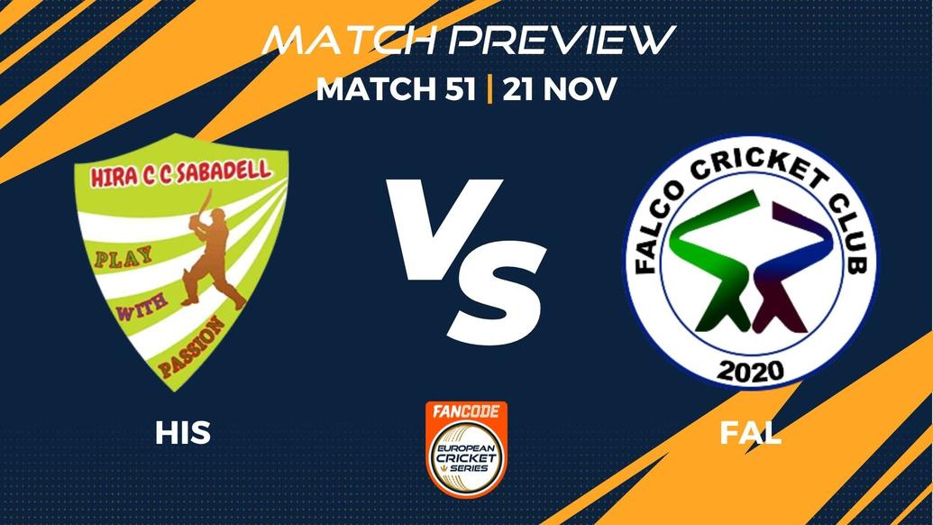 HIS vs FAL Preview | Match 51 – FanCode ECS Spain, Barcelona