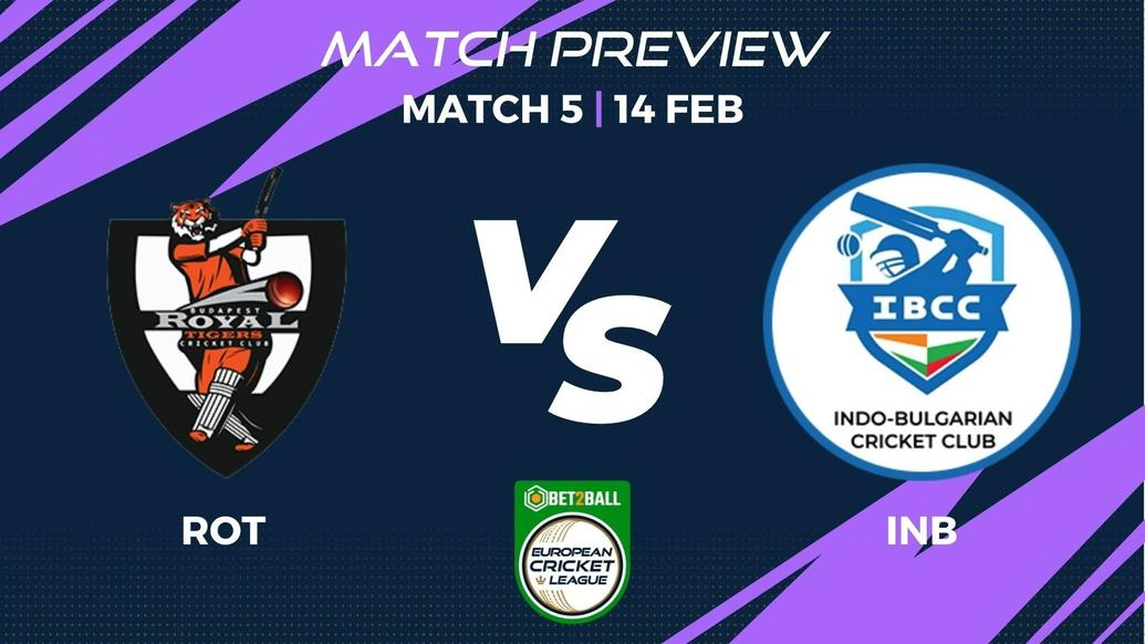 ROT vs INB Preview | Group B – Match 5 – Bet2Ball European Cricket League