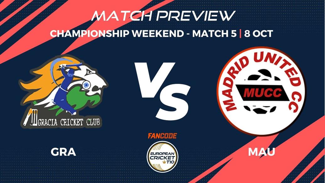 GRA vs MAU Preview | Championship Weekend, Match 5 – FanCode ECT10 Spain