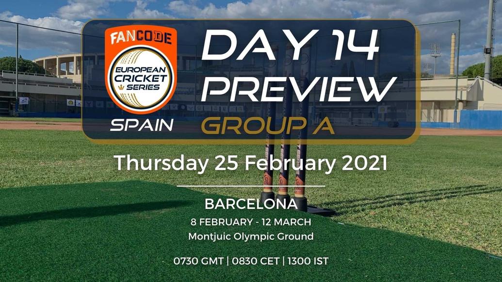 Day 14 PREVIEW: FanCode ECS Spain Barcelona - Matches 66-70