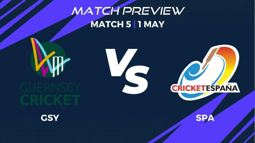 GSY vs SPA Preview | Match 5 – ECI Spain T20I Tri-Series
