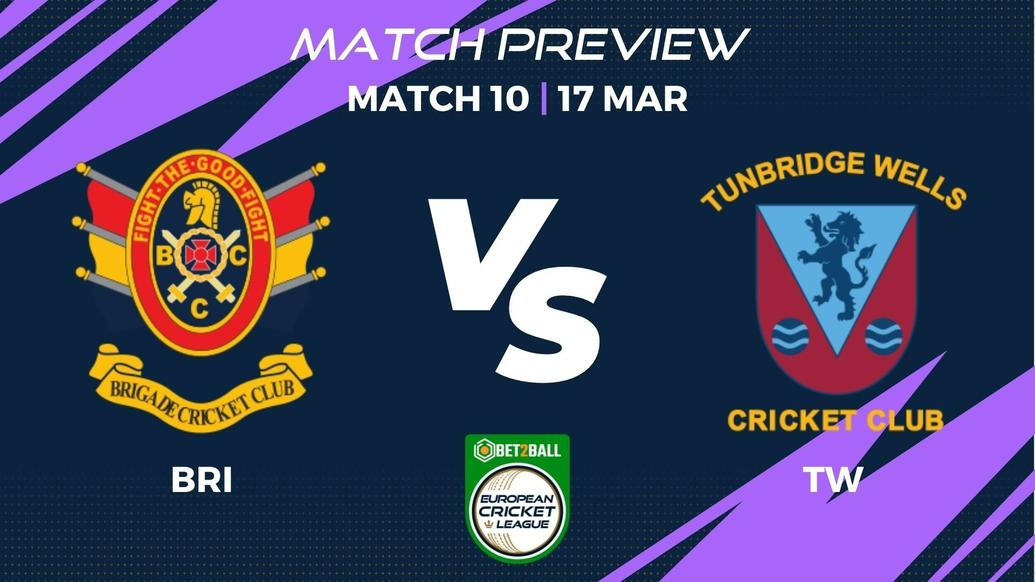 BRI vs TW Preview | Championship Week – Match 10 – Bet2Ball European Cricket League