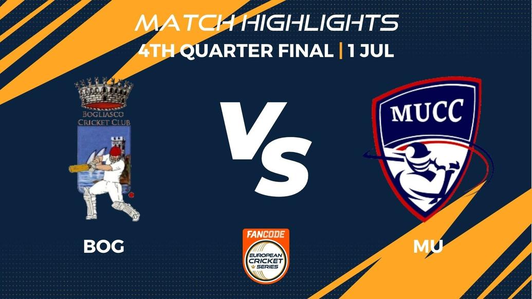 BOG vs MU Preview | 4th Quarter Final, Match 20 – FanCode ECS Italy Milan