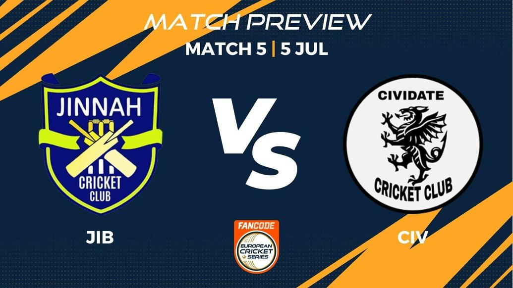 JIB vs CIV Preview | Match 5 - FanCode ECS Italy Brescia