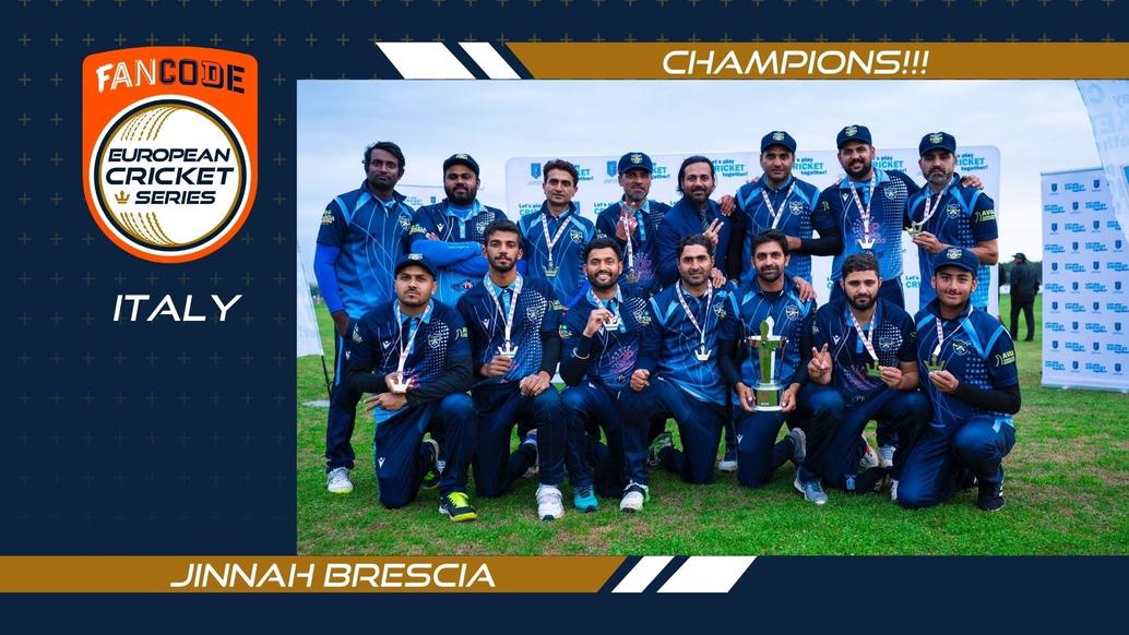 Jinnah Brescia crowned champions in the FanCode ECS Italy Super Series